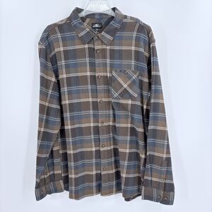 Oneill Redmond Plaid Button Up Down Flannel Shirt Men XXL Fall Lumberjack Grunge